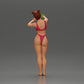 Diorama Modellbau Produktfoto 3: Diorama-Miniatur: Frau im Bikini macht Selfie am Strand, stehende Figur (Ref Nr. A69)