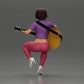 Diorama Modellbau Produktfoto 3: Miniatur: Frau mit Kurzhaar spielt akustische Gitarre Halskette, Riemchensandalen (Ref Nr. A128)