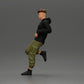 Diorama Modellbau Produktfoto 4: Miniaturfigur: Mann mit Kapuzenpullover & Cargohose, lässige Lehnpose (Ref Nr. A142)