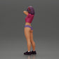 Diorama Modellbau Produktfoto 4: Diorama-Miniatur: Weibliche Figur im Bikini, kurzes Shirt & Haarband, posierend (Ref Nr. A97)