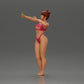 Diorama Modellbau Produktfoto 5: Diorama-Miniatur: Frau im Bikini macht Selfie am Strand, stehende Figur (Ref Nr. A69)