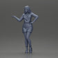Diorama Modellbau Produktfoto 6: Dioramafigur: elegante Frau im Minikleid, ausgestreckte Hand, Halskette (Ref Nr. A118)