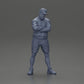 Diorama Modellbau Produktfoto 6: Figur: Mann mit verschränkten Armen, Cap, Jacke, Shorts, Sportschuhe (Ref Nr. A125)