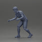 Diorama Modellbau Produktfoto 6: Diorama-Miniatur: Mann in Shorts beim Tischfußball, T-Shirt & hohen Socken (Ref Nr. A71)