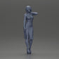 Diorama Modellbau Produktfoto 6: Weibliche Diorama-Figur im Mini-Kleid, kurzes Haar, Hand am Hals, Halskette (Ref Nr. A99)