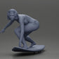 Diorama Modellbau Produktfoto 6: Diorama-Miniatur: Surferin kniend im Bikini auf Surfbrett, einzeln (Ref Nr. A119)