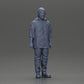 Diorama Modellbau Produktfoto 6: Stehende Figur: Mann mit Mütze & Kapuzenpullover (Ref Nr. A100)