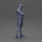 Diorama Modellbau Produktfoto 7: Figur: Mann mit verschränkten Armen, Cap, Jacke, Shorts, Sportschuhe (Ref Nr. A125)