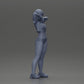 Diorama Modellbau Produktfoto 7: Diorama-Miniatur: Weibliche Figur im Bikini, kurzes Shirt & Haarband, posierend (Ref Nr. A97)