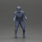 Diorama Modellbau Produktfoto 7: Diorama-Miniatur: Mann in Shorts beim Tischfußball, T-Shirt & hohen Socken (Ref Nr. A71)