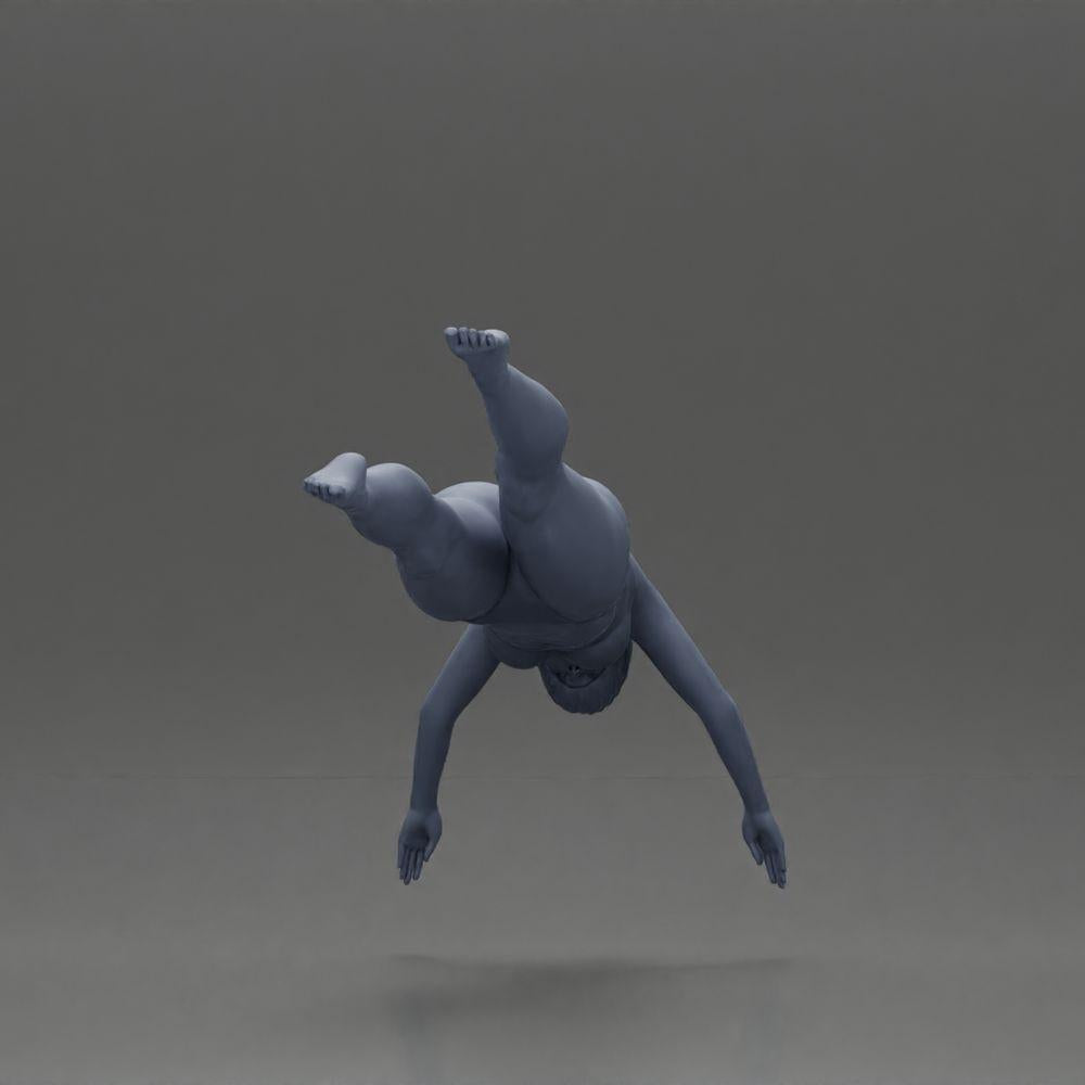 Diorama Modellbau Produktfoto 8: Diorama-Miniatur: Frau im roten Bikini, elegante Tauch-/Sprungpose (Ref Nr. A137)