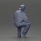 Diorama Modellbau Produktfoto 8: Diorama-Figur: Sitzender Hip-Hop-Mann mit Jacke, Cap und Sneakers (Ref Nr. A62)