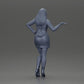 Diorama Modellbau Produktfoto 9: Dioramafigur: elegante Frau im Minikleid, ausgestreckte Hand, Halskette (Ref Nr. A118)