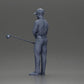 Diorama Modellbau Produktfoto 10: Diorama Figur: Miniatur-Golfer stehend mit Kappe, Handschuh und Golfschläger - Dioramafigur (Ref Nr. A143)