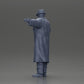 Diorama Modellbau Produktfoto 10: Diorama-Miniatur: Mafioso im Anzug und Mantel mit Hut, gestikulierend (Ref Nr. A94)