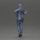 Diorama Modellbau Produktfoto 10: Dioramafigur: elegante Frau im Minikleid, ausgestreckte Hand, Halskette (Ref Nr. A118)