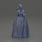 Diorama Modellbau Produktfoto 7: Diorama Figur: Miniatur-Braut in bodenlangem weißen Kleid mit Blumenstrauß (Ref Nr. A132)
