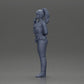 Diorama Modellbau Produktfoto 11: Diorama-Figur: Polizistin stehend, Hand am Rücken, spricht ins Funkgerät (Ref Nr. A64)