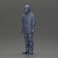 Diorama Modellbau Produktfoto 11: Stehende Figur: Mann mit Mütze & Kapuzenpullover (Ref Nr. A100)