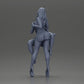 Diorama Modellbau Produktfoto 11: Miniatur-Diorama: 2 Figuren - Kappe, Top & Shorts; kurzes Kleid mit Plateaus (Ref Nr. A135)