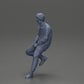 Diorama Modellbau Produktfoto 11: Diorama-Figur: Sitzender Mann im Auto, Jacke & Sonnenbrille (Ref Nr. A107)