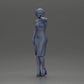 Diorama Modellbau Produktfoto 11: Weibliche Diorama-Figur im Mini-Kleid, kurzes Haar, Hand am Hals, Halskette (Ref Nr. A99)