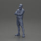 Diorama Modellbau Produktfoto 11: Figur: Mann mit verschränkten Armen, Cap, Jacke, Shorts, Sportschuhe (Ref Nr. A125)