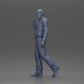 Diorama Modellbau Produktfoto 11: Gehende Miniaturfigur, Mann mit Kopftuch und Weste für Diorama - detailliert (Ref Nr. A65)