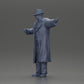 Diorama Modellbau Produktfoto 11: Diorama-Miniatur: Mafioso im Anzug und Mantel mit Hut, gestikulierend (Ref Nr. A94)