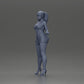 Diorama Modellbau Produktfoto 11: Diorama Figur: Weibliche Miniaturfigur stehend in kurzem Kleid mit Zöpfen und Sandalen (Ref Nr. A123)