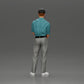 Diorama Modellbau Produktfoto 15: Diorama Figur: Miniatur-Golfer stehend mit Kappe, Handschuh und Golfschläger - Dioramafigur (Ref Nr. A143)