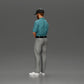Diorama Modellbau Produktfoto 16: Diorama Figur: Miniatur-Golfer stehend mit Kappe, Handschuh und Golfschläger - Dioramafigur (Ref Nr. A143)