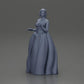 Diorama Modellbau Produktfoto 15: Diorama Figur: Miniatur-Braut in bodenlangem weißen Kleid mit Blumenstrauß (Ref Nr. A132)