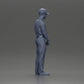 Diorama Modellbau Produktfoto 19: Diorama Figur: Miniatur-Golfer stehend mit Kappe, Handschuh und Golfschläger - Dioramafigur (Ref Nr. A143)