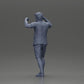 Diorama Modellbau Produktfoto 10: Diorama-Miniatur: Mann in Hemd und Shorts trägt Frau auf Schultern (Ref Nr. A81)