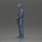 Diorama Modellbau Produktfoto 20: Diorama Figur: Miniatur-Golfer stehend mit Kappe, Handschuh und Golfschläger - Dioramafigur (Ref Nr. A143)