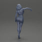 Diorama Modellbau Produktfoto 9: Diorama Figur: Diorama-Miniatur - Figur in blauem Kleid & High Heels in eleganter Pose (Ref Nr. A127)
