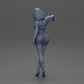 Diorama Modellbau Produktfoto 10: Diorama Figur: Diorama-Miniatur - Figur in blauem Kleid & High Heels in eleganter Pose (Ref Nr. A127)