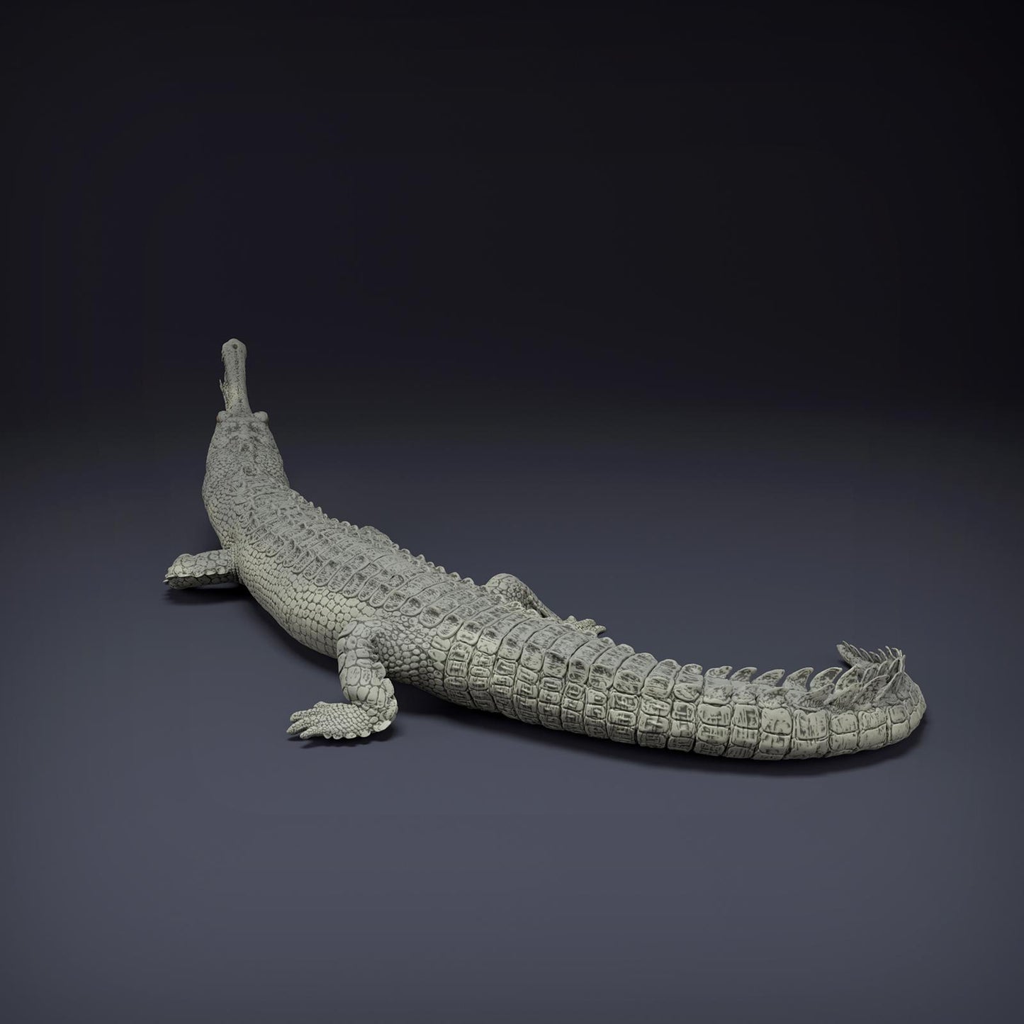 Produktfoto Tier Figur Diorama, Modellbau: 0: Dschungel Tier Figur: Gangesgavial – Gharial (Ref 01_01_80)