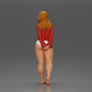 Diorama Modellbau Produktfoto 5: Weibliche Miniaturfigur für Diorama, Bikini & Langarmshirt, Hände hinten (Ref Nr. A53)