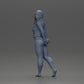 Diorama Modellbau Produktfoto 6: Weibliche Miniaturfigur für Diorama, Bikini & Langarmshirt, Hände hinten (Ref Nr. A53)