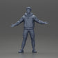 Diorama Modellbau Produktfoto 6: Miniaturfigur Asiatischer Mann in Kapuzenpullover, Arme seitlich erhoben (Ref Nr. A60)