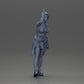 Diorama Modellbau Produktfoto 7: Miniaturfigur: Mädchen in Top & Shorts, Shirt um Hüfte gebunden, Arm erhoben (Ref Nr. A56)