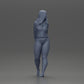 Diorama Modellbau Produktfoto 8: Weibliche Miniaturfigur für Diorama, Bikini & Langarmshirt, Hände hinten (Ref Nr. A53)