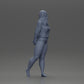Diorama Modellbau Produktfoto 9: Weibliche Miniaturfigur für Diorama, Bikini & Langarmshirt, Hände hinten (Ref Nr. A53)