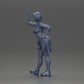 Diorama Modellbau Produktfoto 11: Miniaturfigur: Mädchen in Top & Shorts, Shirt um Hüfte gebunden, Arm erhoben (Ref Nr. A56)