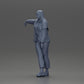 Diorama Modellbau Produktfoto 11: Diorama-Figur Frau mit Kopftuch und Jacke, am Auto lehnend, Arm ausgestreckt (Ref Nr. A59)