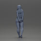 Diorama Modellbau Produktfoto 11: Weibliche Miniaturfigur für Diorama, Bikini & Langarmshirt, Hände hinten (Ref Nr. A53)