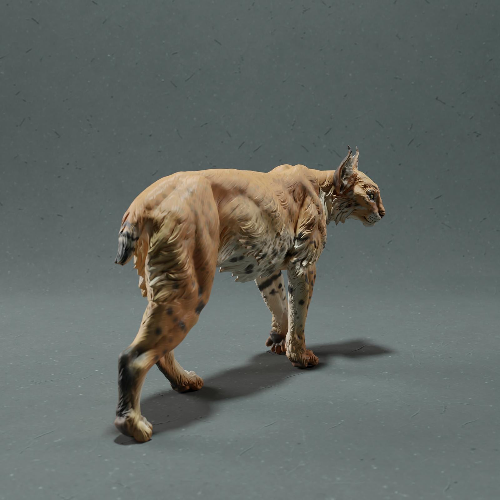 Produktfoto Tier Figur Diorama, Modellbau: 0: Wildtier Figur: Luchs – Bobcat (Ref 01_01_77)