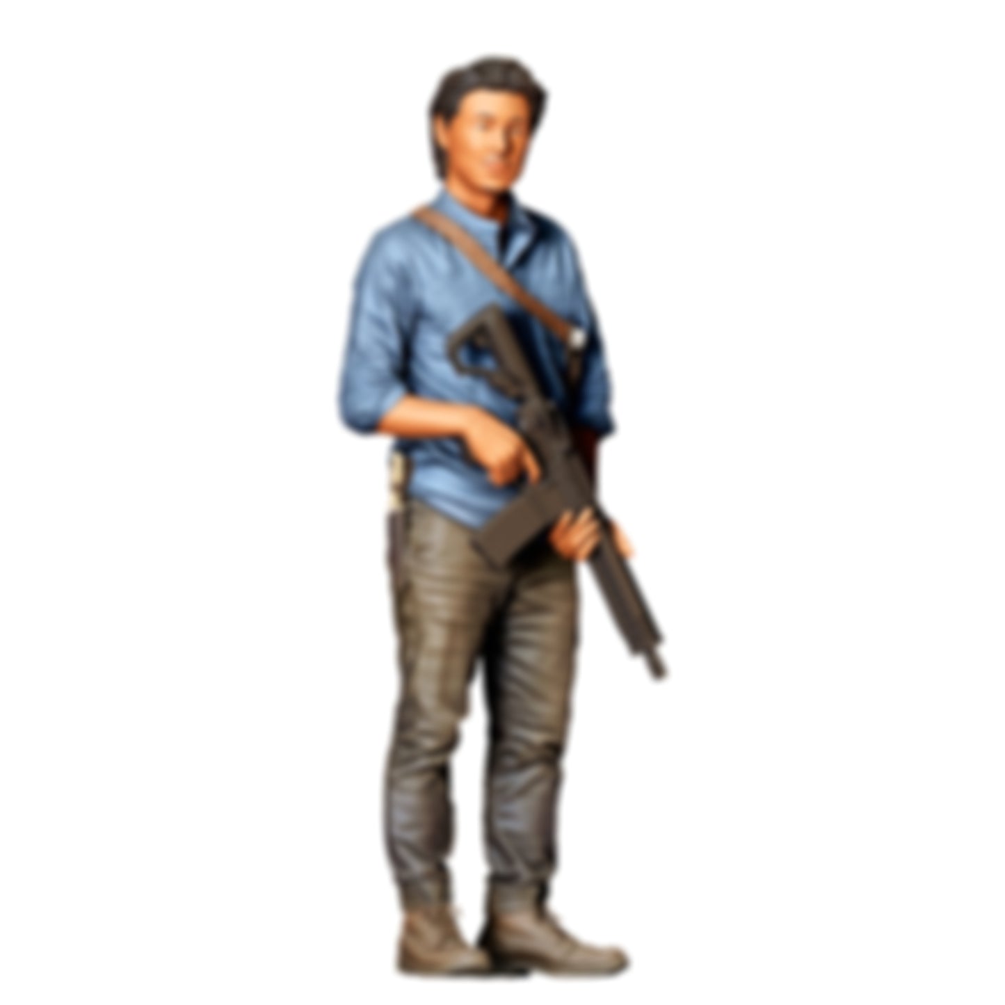 3DP Miniatures 0: Stehende Figur: Mann mit Gewehr und Schultergurt (Ref. Nr. 495)